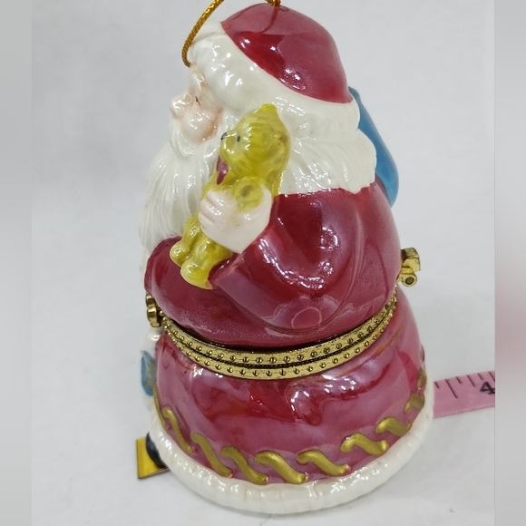Mr. Christmas Porcelain Music Box Santa Animated Wind Up Motion Jingle Bells - Picture 5 of 5